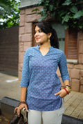 Indigo Breeze Cotton Kurti