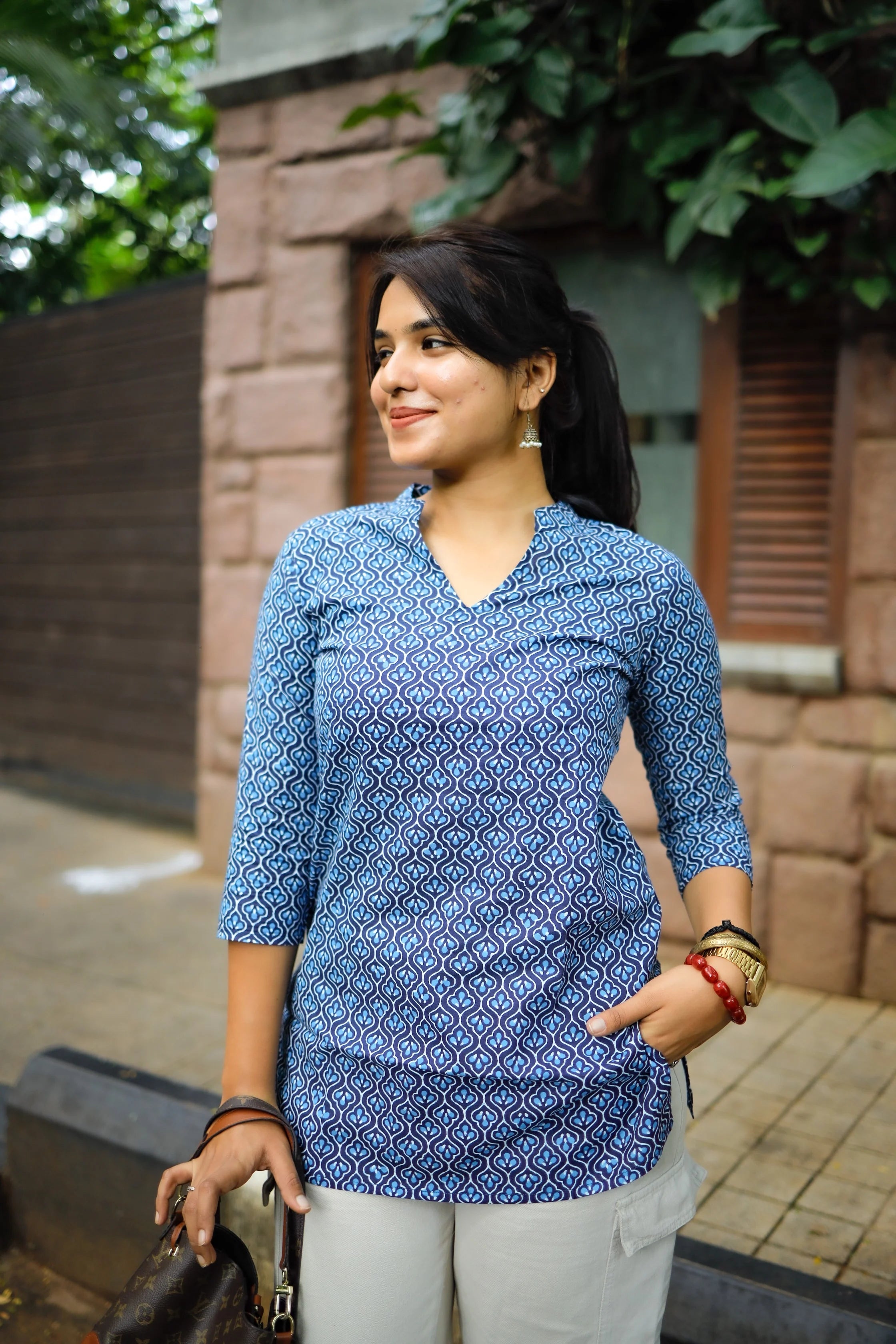 Deep Blue Casual Kurti